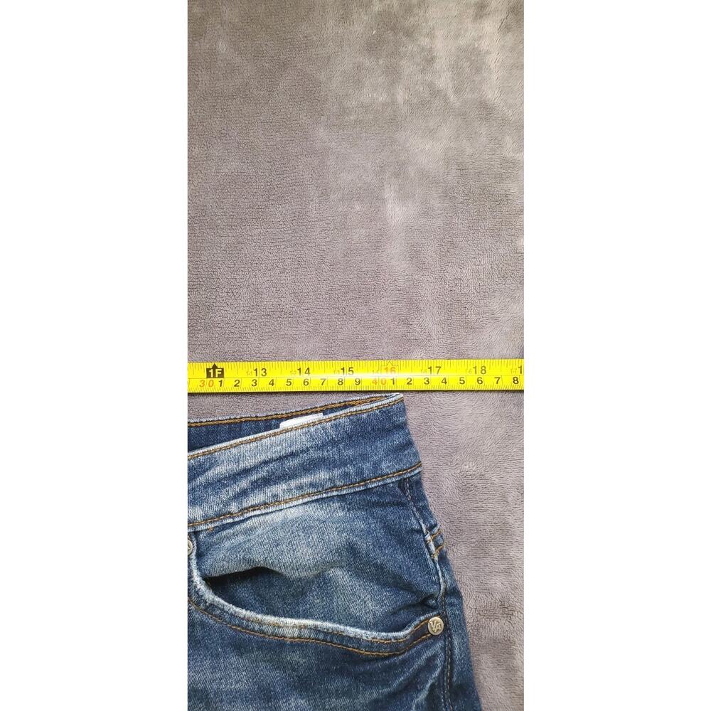 Young La Jeans Shorts Mens Size 34 Blue Denim Casual Stretch Cut-offs C11-125 - Picture 5 of 10